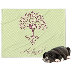Yoga Tree Dog Blanket - Large (Personalized)