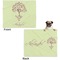 Yoga Tree Microfleece Dog Blanket - Large- Front & Back