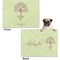 Yoga Tree Microfleece Dog Blanket - Regular - Front & Back