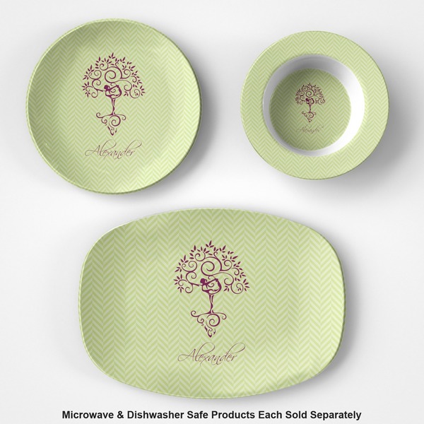 Yoga Tree Microwave & Dishwasher Safe CP Plastic Dishware - Group