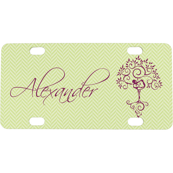 Custom Yoga Tree Mini/Bicycle License Plate (Personalized)