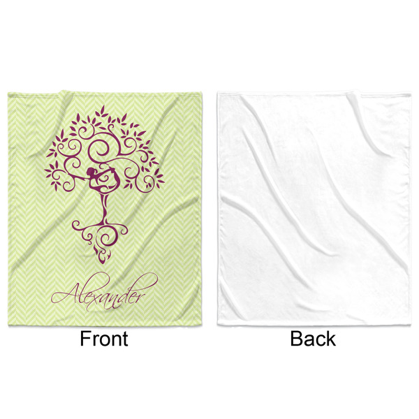 Yoga Tree Minky Blanket - 50"x60" - Single Sided - Front & Back
