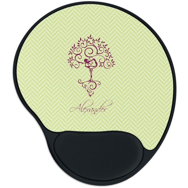 Custom Yoga Tree Mouse Pad with Wrist Support