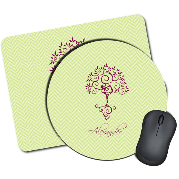 Custom Yoga Tree Mouse Pad (Personalized)