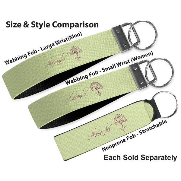Yoga Tree Multiple Key Ring comparison sizes