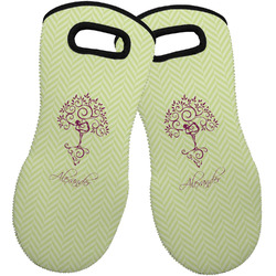 Yoga Tree Neoprene Oven Mitts - Set of 2 w/ Name or Text