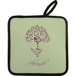 Yoga Tree Pot Holder w/ Name or Text