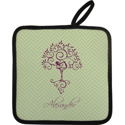 Yoga Tree Pot Holder w/ Name or Text