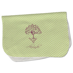 Yoga Tree Burp Cloth - Fleece w/ Name or Text