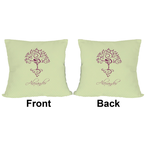 Yoga Tree Outdoor Pillow - 16x16