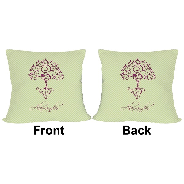 Yoga Tree Outdoor Pillow - 18x18