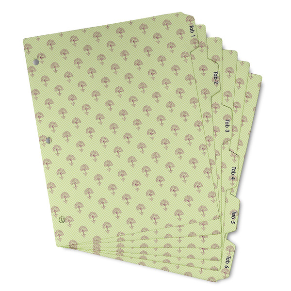 Custom Yoga Tree Binder Tab Divider - Set of 6 (Personalized)