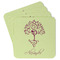 Yoga Tree Paper Coasters - Front/Main