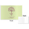 Yoga Tree Disposable Paper Placemat - Front & Back