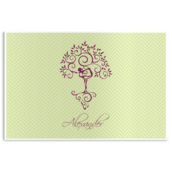 Yoga Tree Disposable Paper Placemats (Personalized)