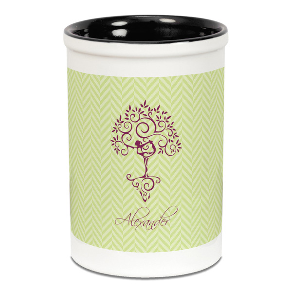 Yoga Tree Pencil Holder - Black