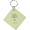 Yoga Tree Personalized Diamond Key Chain