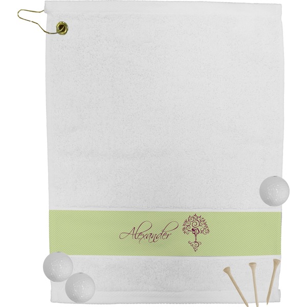Custom Yoga Tree Golf Bag Towel (Personalized)