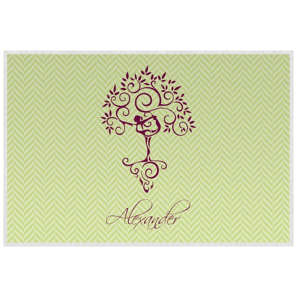 Custom Yoga Tree Laminated Placemat w/ Name or Text