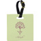 Yoga Tree Personalized Square Luggage Tag