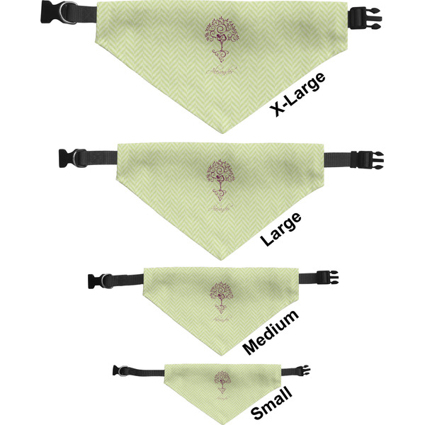 Yoga Tree Pet Bandana Sizes
