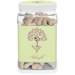 Yoga Tree Dog Treat Jar (Personalized)