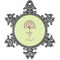 Yoga Tree Vintage Snowflake Ornament (Personalized)