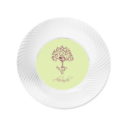 Yoga Tree Plastic Party Appetizer & Dessert Plates - 6" (Personalized)