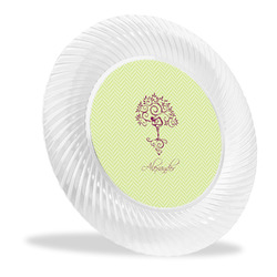Yoga Tree Plastic Party Dinner Plates - 10" (Personalized)