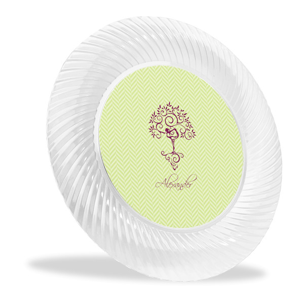 Custom Yoga Tree Plastic Party Dinner Plates - 10" (Personalized)