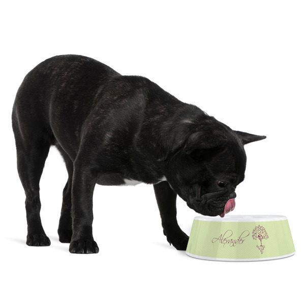 Yoga Tree Plastic Pet Bowls - Medium - LIFESTYLE