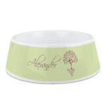 Yoga Tree Plastic Dog Bowl - Medium (Personalized)