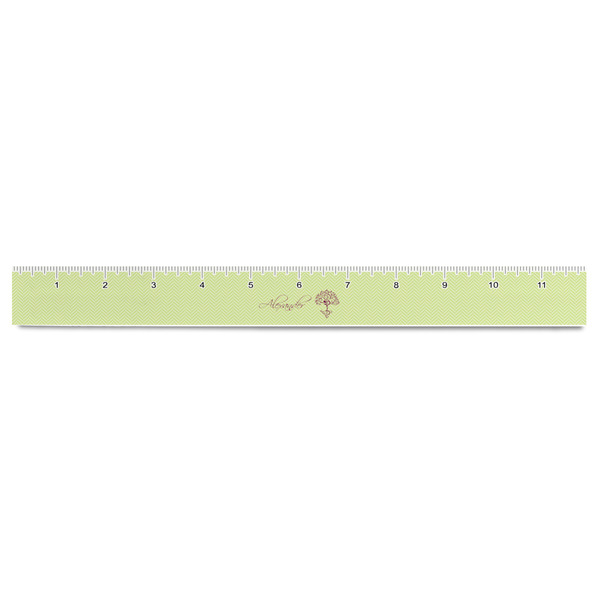Yoga Tree Plastic Ruler - 12" - FRONT