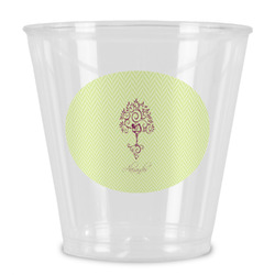 Yoga Tree Plastic Shot Glass (Personalized)
