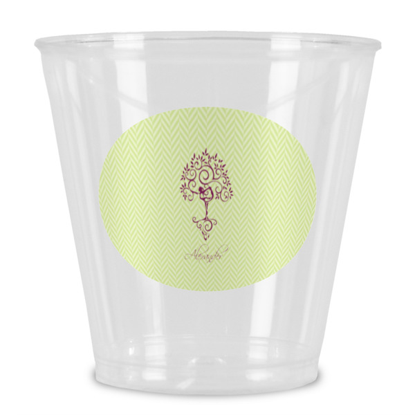 Custom Yoga Tree Plastic Shot Glass (Personalized)