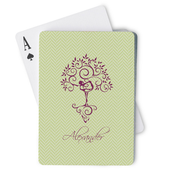 Custom Yoga Tree Playing Cards (Personalized)