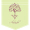 Yoga Tree Iron On Faux Pocket (Personalized)