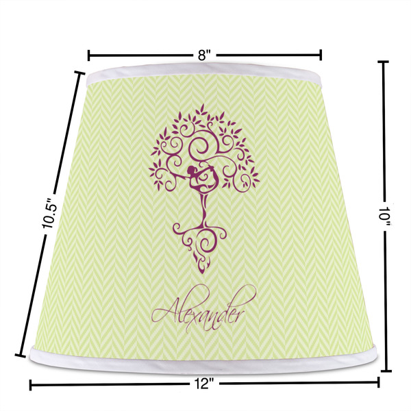 Yoga Tree Poly Film Empire Lampshade - Dimensions