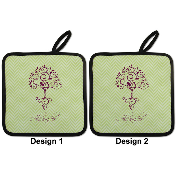 Yoga Tree Pot Holders - Set of 2 APPROVAL