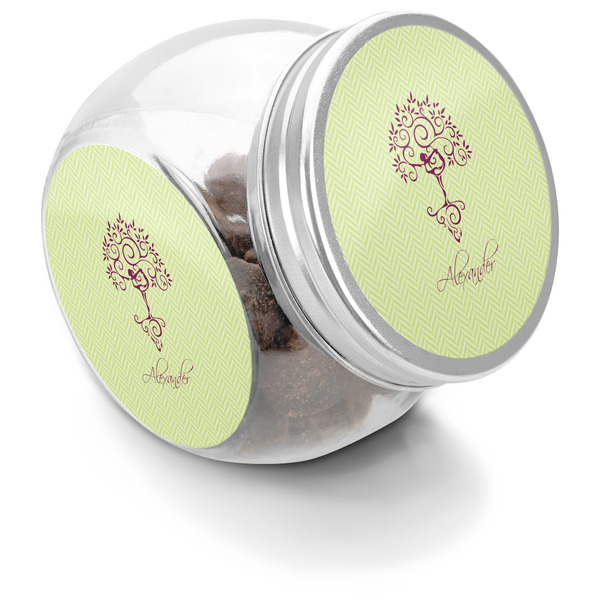 Custom Yoga Tree Puppy Treat Jar (Personalized)