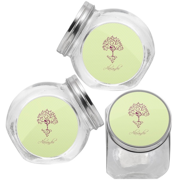 Yoga Tree Puppy Treat Jar - Top Left Right