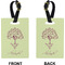 Yoga Tree Rectangle Luggage Tag (Front + Back)
