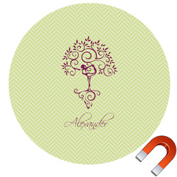Yoga Tree Car Magnet (Personalized)