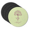 Yoga Tree Round Rubber Backed Coasters - Set of 4 (Personalized)