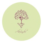 Yoga Tree Round Decal (Personalized)
