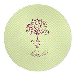 Yoga Tree 5' Round Indoor Area Rug (Personalized)