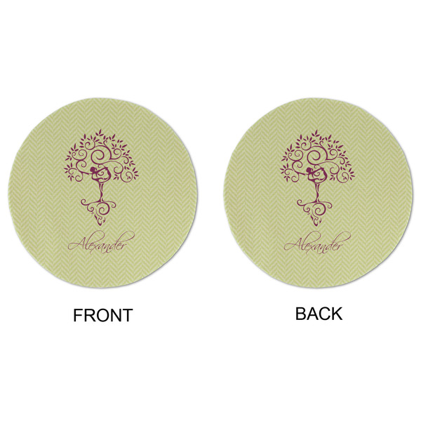 Yoga Tree Round Linen Placemats - APPROVAL (double sided)