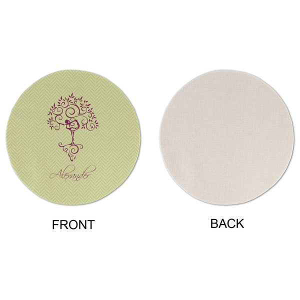 Yoga Tree Round Linen Placemats - APPROVAL (single sided)