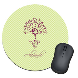 Yoga Tree Round Mouse Pad (Personalized)