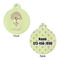 Yoga Tree Round Pet ID Tag - Large - Approval